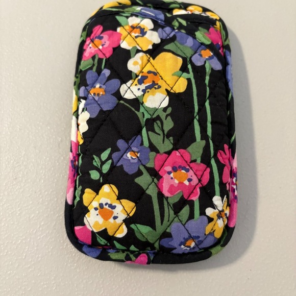Vera Bradley Floral Quilted Eyeglass Case Cosmetic Makeup Brush Pouch Travel Bag - Picture 1 of 5